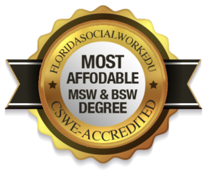 Most affordable mws and bsw degree badge